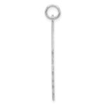 Sterling Silver Rhod-plate Eng. Boy Polished Front/Satin Back Disc Charm - Image 2