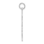 Sterling Silver Rhod-plate Eng. Girl Polished Front/Satin Back Disc Charm - Image 2