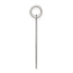 SS Rh-plt Engraveable Heart Polished Front/Satin Back Disc Charm - Image 2