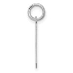 Sterling Silver/Rhodium-plated Polished Number 9 Charm - Image 2