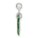 Sterling Silver Enameled Butterfly Charm - Image 2