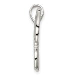Sterling Silver Polished Butterfly Pendant - Image 2