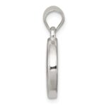 Sterling Silver 4 Leaf Clover Clear Enamel Pendant - Image 2