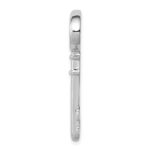 Sterling Silver Rhodium-plated Key Pendant - Image 2