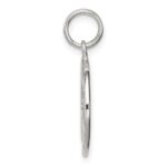 Sterling Silver Diamond-Cut Peace Symbol Charm - Image 2