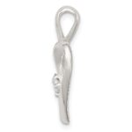 Sterling Silver CZ & Heart Pendant - Image 2