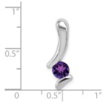 Sterling Silver Amethyst Pendant - Image 3