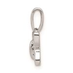 Sterling Silver Rhodium Plated Diamond Butterfly Pendant - Image 2