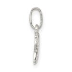 Sterling Silver Rhodium-plated Polished Pony Children's Pendant - Image 2