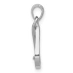 Sterling Silver Rhodium-plated w/CZ Pendant - Image 2