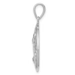 Sterling Silver Rhodium-plated w/Amethyst Pendant - Image 2
