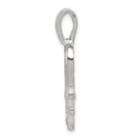Sterling Silver Polished L HEART V E Chain Slide Pendant - Image 2