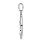 Sterling Silver Rhodium-plated White MOP Tree of Life Pendant - Image 2