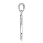 Sterling Silver Rhodium-plated & Gold tone Cross Infinity Pendant - Image 2