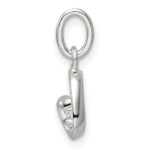 Sterling Silver CZ Heart Pendant - Image 2