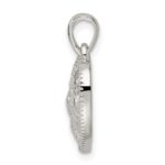 Sterling Silver Polished Heart Pendant - Image 2