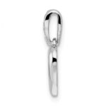 Sterling Silver RH CZ Heart Dangle Pendant - Image 2