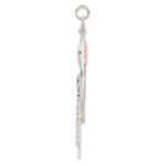 Sterling Silver Polished Dyed Agate Fancy Dangle Pendant - Image 2