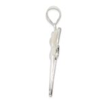 Sterling Silver White Shell Dragonfly Pendant - Image 2