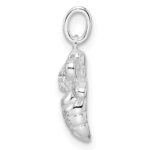 Sterling Silver Rhodium-plated Polished CZ Bumble Bee Pendant - Image 2