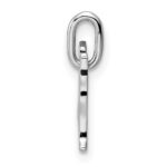 Sterling Silver Rhodium-plated Cat w/Heart Pendant - Image 2