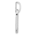 Sterling Silver Rhodium-plated with Micro Pave CZ Pendant - Image 2