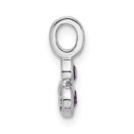 Sterling Silver Rhodium-plated Amethyst Pendant - Image 2