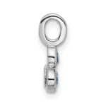 Sterling Silver Rhodium-plated Light Swiss Blue Topaz Pendant - Image 2
