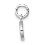 Sterling Silver Madi K Rhodium-plated Enameled Yellow Smiley Face Childrens Pendant - Image 2