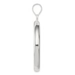 Sterling Silver Rhodium-plated Circle Pendant - Image 2