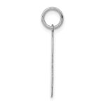 Sterling Silver/Rhodium-plated Polished Number 3 Charm - Image 2