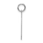 Sterling Silver/Rhodium-plated Satin Number 20 Charm - Image 2