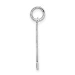 Sterling Silver/Rhodium-plated Satin Number 22 Charm - Image 2