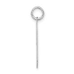 Sterling Silver/Rhodium-plated Satin Number 27 Charm - Image 2