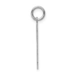 Sterling Silver/Rhodium-plated Satin Number 44 Charm - Image 2