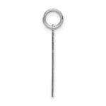 Sterling Silver/Rhodium-plated Satin Number 77 Charm - Image 2