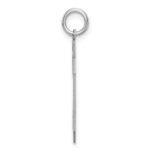 Sterling Silver/Rhodium-plated Satin Number 20 Charm - Image 2