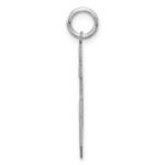 Sterling Silver/Rhodium-plated Satin Number 25 Charm - Image 2