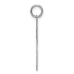 Sterling Silver/Rhodium-plated Satin Number 26 Charm - Image 2