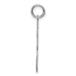 Sterling Silver/Rhodium-plated Satin Number 33 Charm - Image 2