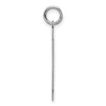 Sterling Silver/Rhodium-plated Satin Number 44 Charm - Image 2