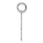 Sterling Silver/Rhodium-plated Satin Number 33 Charm - Image 2