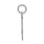 Sterling Silver/Rhodium-plated Satin Number 45 Charm - Image 2