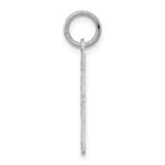 Sterling Silver/Rhodium-plated Satin Number 51 Charm - Image 2