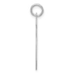 Sterling Silver/Rhodium-plated Polished Number 5 Charm - Image 2
