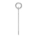 Sterling Silver/Rhodium-plated Polished Number 6 Charm - Image 2