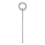 Sterling Silver/Rhodium-plated Satin Number 7 Charm - Image 2