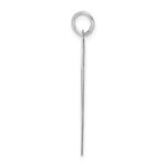 Sterling Silver/Rhodium-plated Satin Number 07 Charm - Image 2