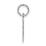 Sterling Silver/Rhodium-plated Polished Number 8 Charm - Image 2