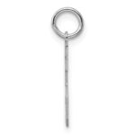Sterling Silver/Rhodium-plated Polished Number 15 Charm - Image 2